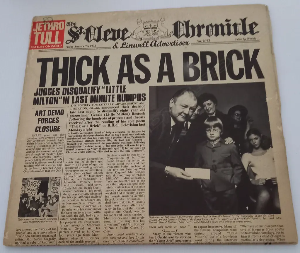 Jethro Tull, Thick As A Brick Image 1++